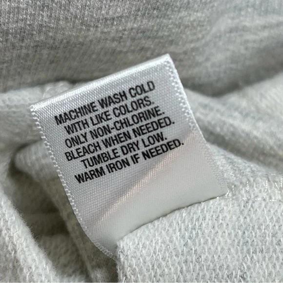 Dressbarn Sunday | Oatmeal V-Neck Hooded Sweatshirt With Floral Embroidery | XL - Picture 12 of 12